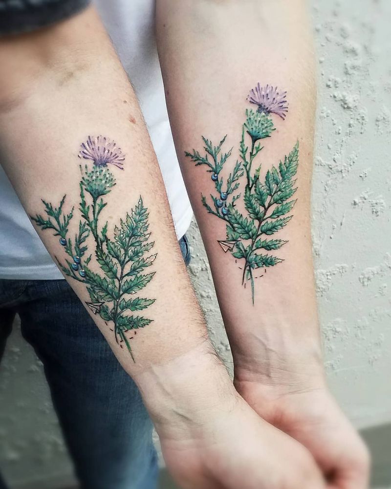 30 Pretty Fern Tattoos Improve Your Temperament