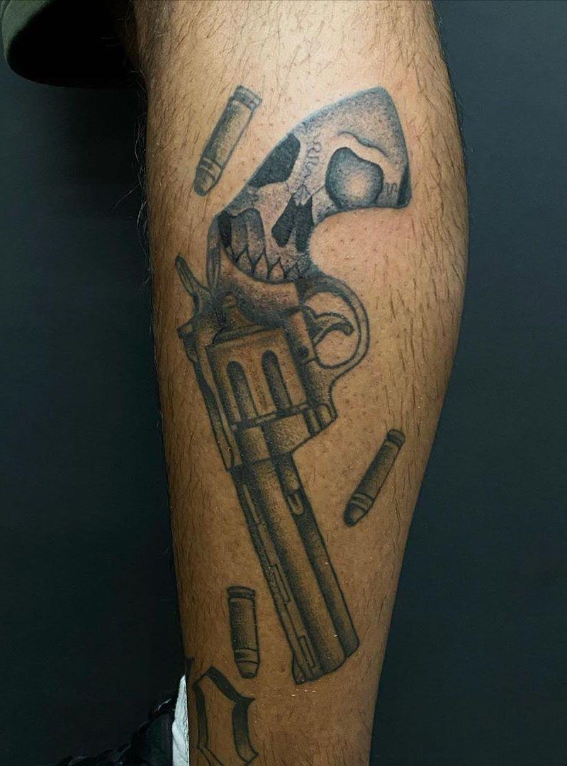 30 Pretty Gun Tattoos Enhance Your Personality