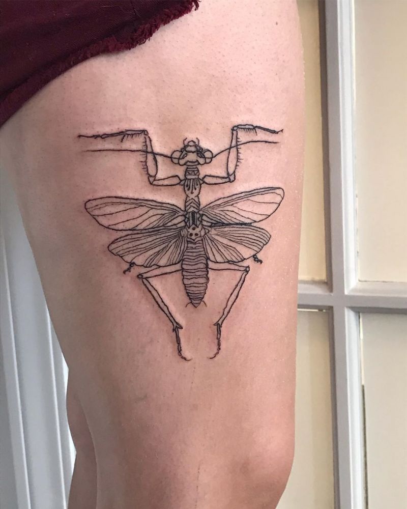 30 Pretty Mantis Tattoos You Will Love