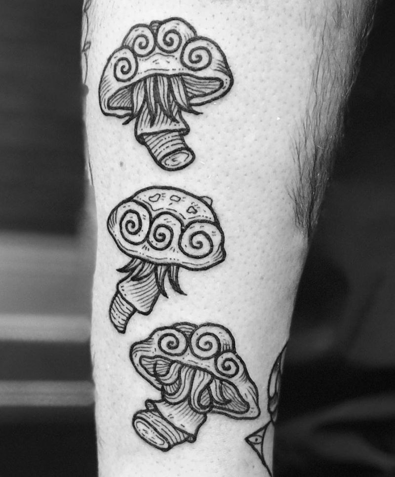 30 Pretty Mushroom Tattoos Improve Your Temperament