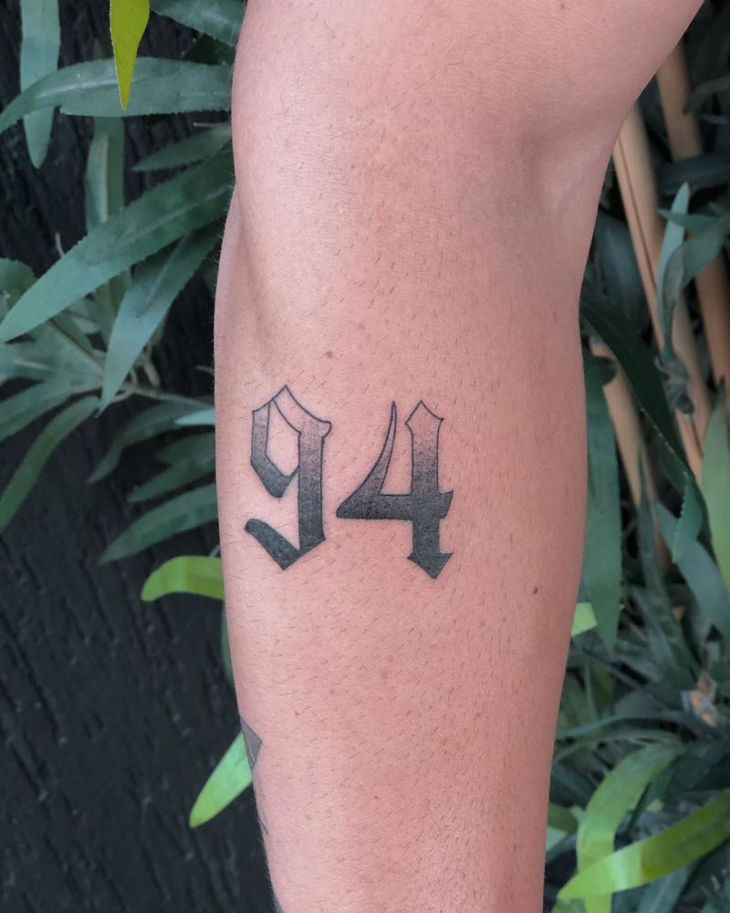 30 Pretty Number Tattoos You Will Love