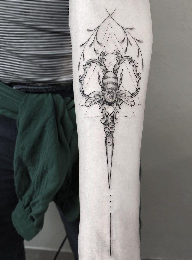 30 Pretty Scissor Tattoos Make You Very Attractive