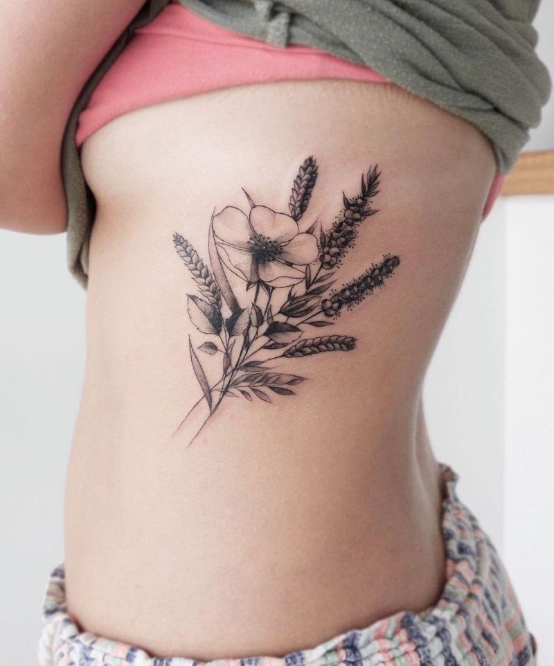 30 Pretty Wheat Tattoos to Inspire You