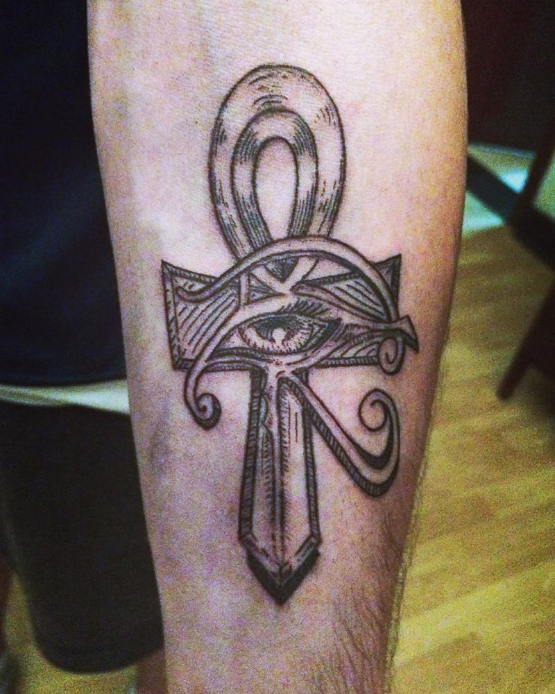 30 Pretty Ankh Tattoos to Inspire You