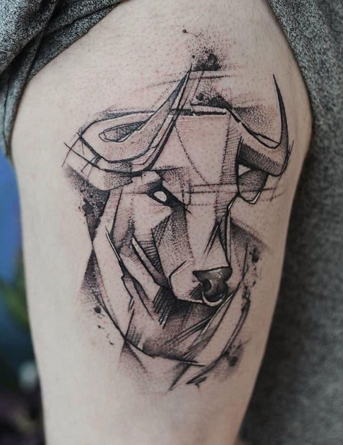 30 Pretty Bull Tattoos You Will Love