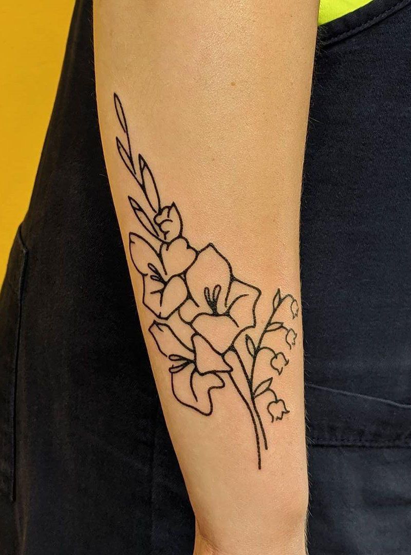 30 Pretty Gladiolus Tattoos Enhance Your Personality