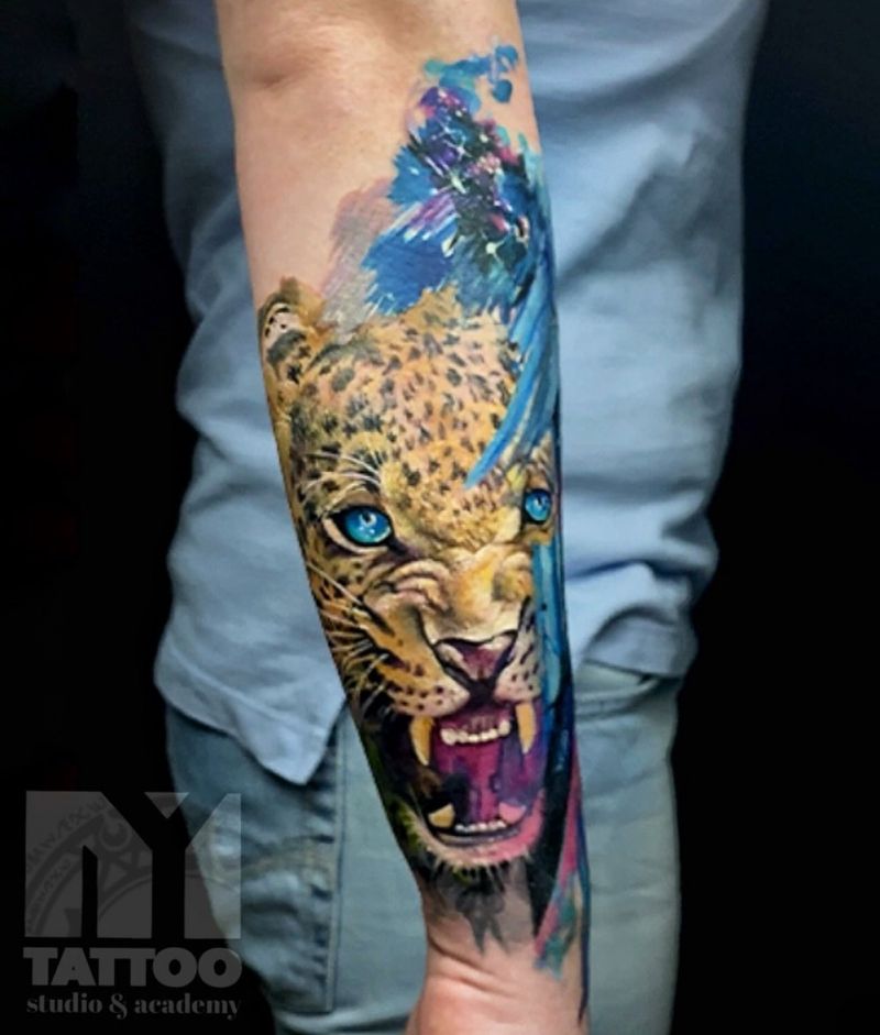 30 Pretty Leopard Tattoos You Will Love