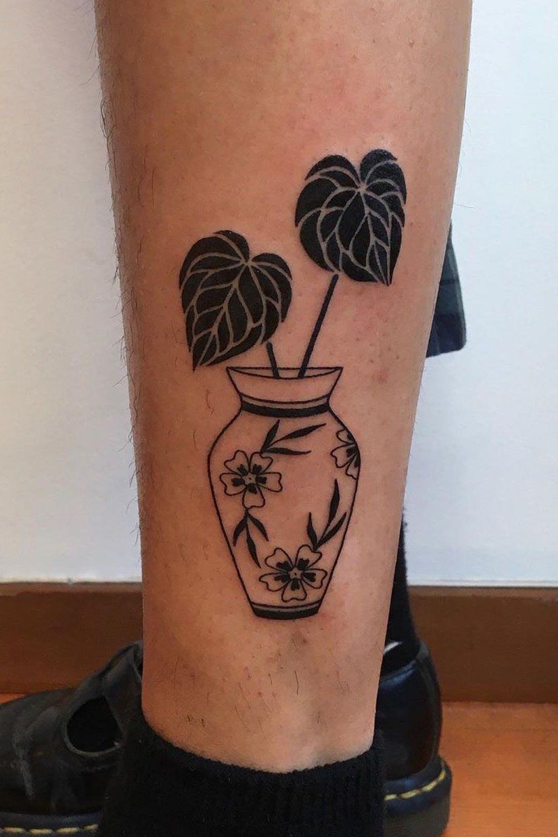 30 Pretty Vase Tattoos Improve Your Temperament