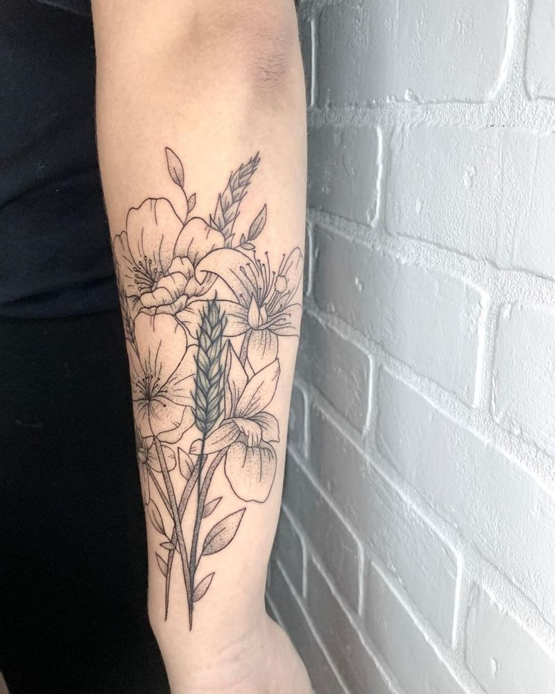 30 Pretty Wheat Tattoos to Inspire You