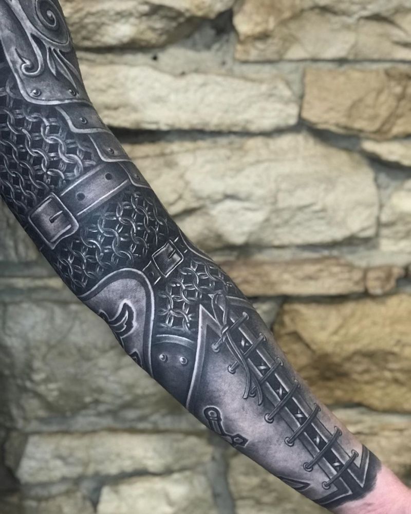 30 Pretty Armor Tattoos Show Your Personality