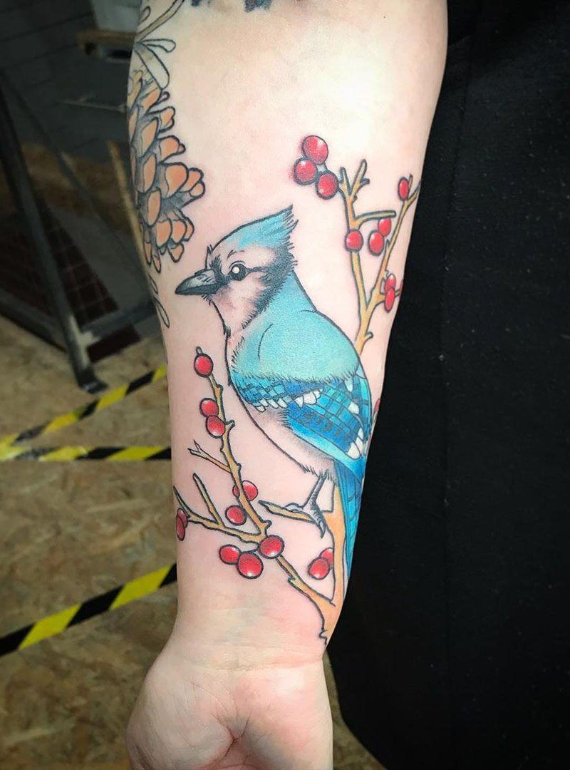 30 Pretty Bluejay Tattoos You Must Try