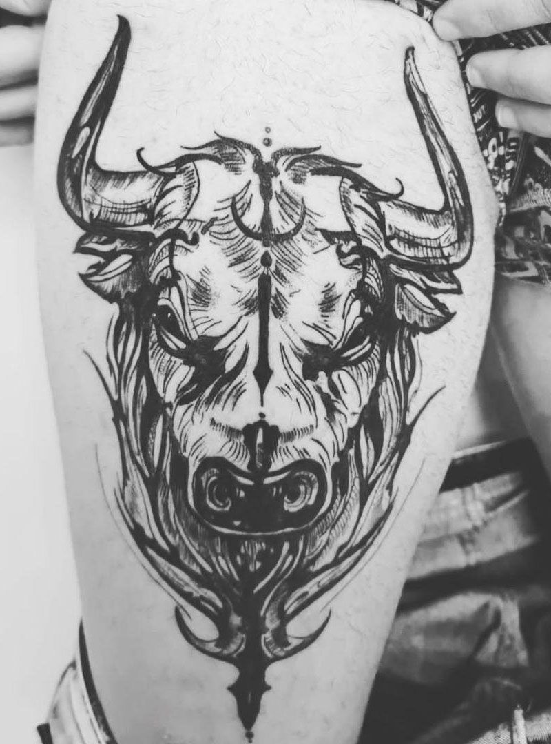 30 Pretty Bull Tattoos You Will Love