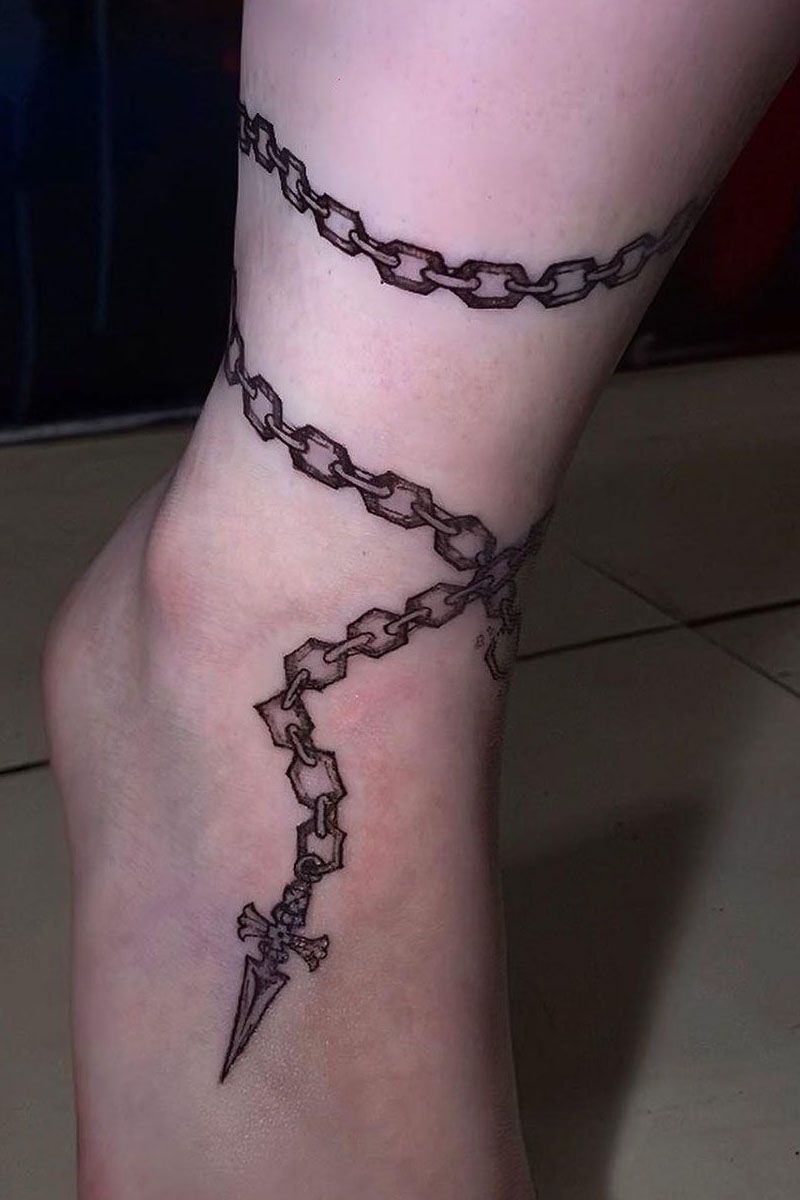 30 Pretty Chain Tattoos Make You Beautiful Forever