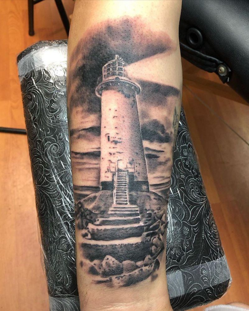 30 Stunning Lighthouse Tattoos Enhance Your Personality Style VP Page 2