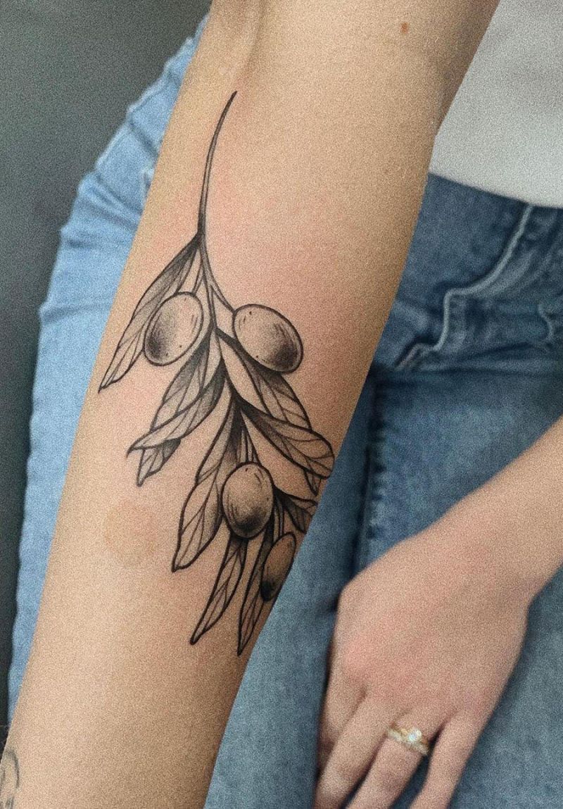 30 Pretty Olive Branch Tattoos You Will Love