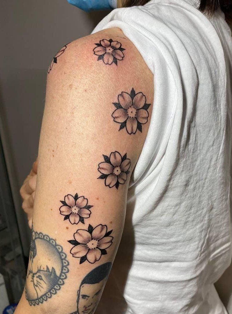 30 Pretty Peach Blossom Tattoos You Shouldn't Miss