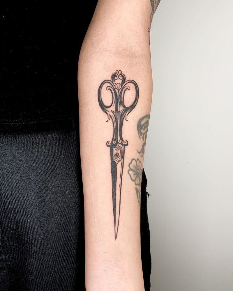 30 Pretty Scissor Tattoos Make You Very Attractive