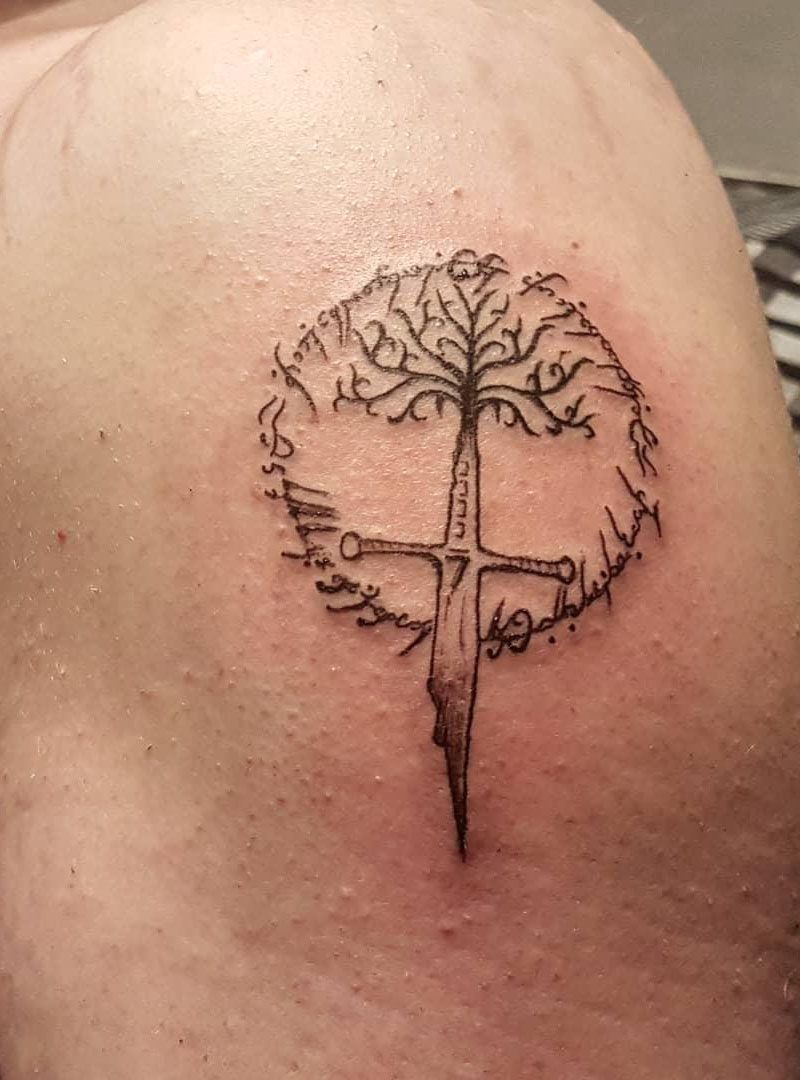 30 Pretty Tree of Gondor Tattoos Enhance Your Personality