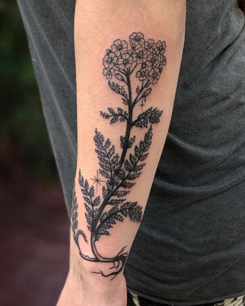 30 Pretty Yarrow Tattoos You Will Love