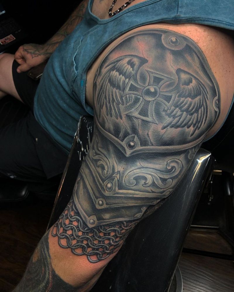 30 Pretty Armor Tattoos Show Your Personality