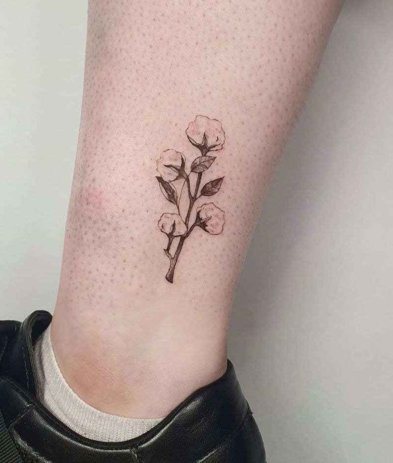 30 Elegant Cotton Tattoos You Will Love