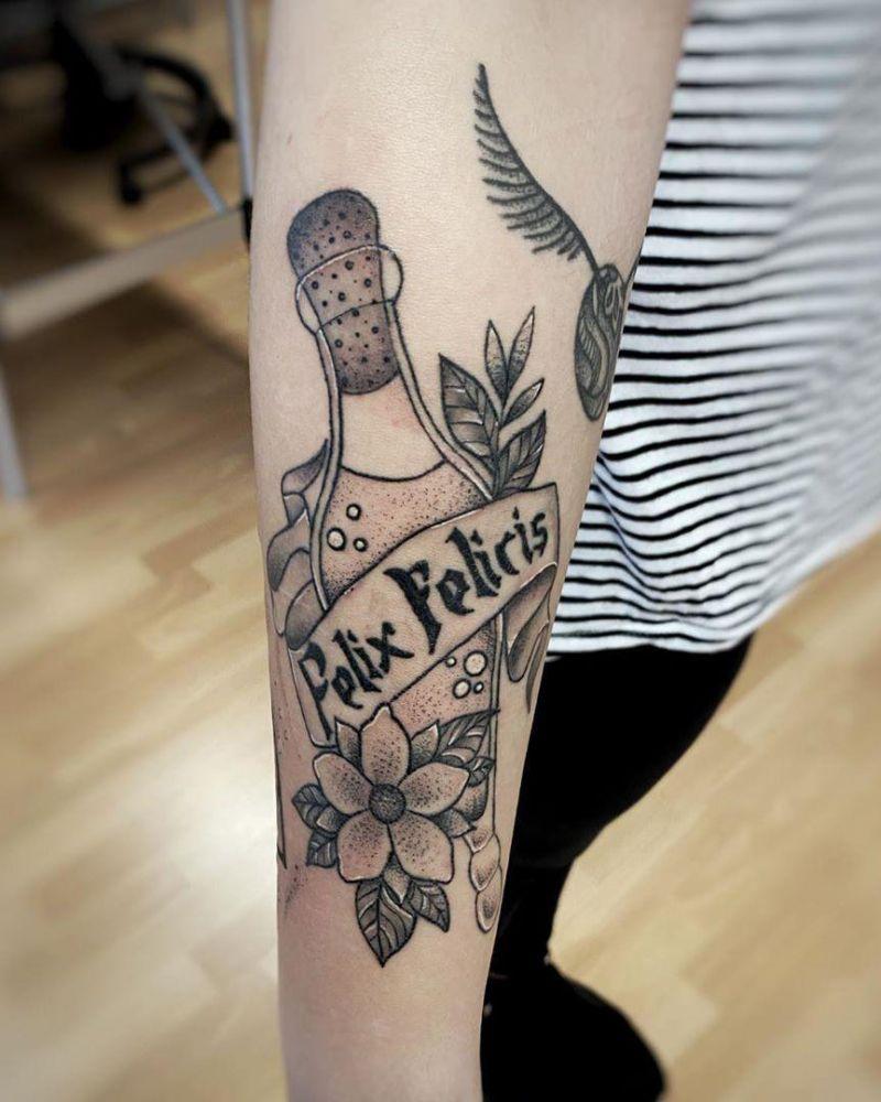 30 Pretty Felix Felicis Tattoos to Inspire You