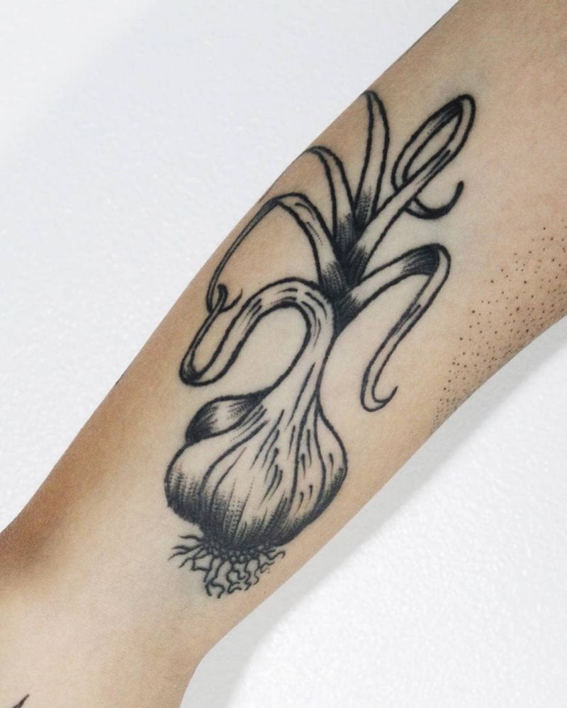 30 Pretty Garlic Tattoos to Inspire You