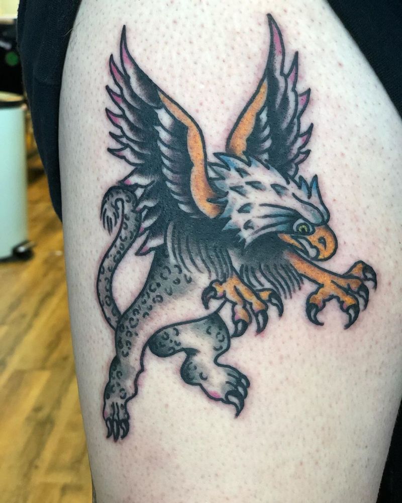 30 Pretty Griffin Tattoos Improve Your Temperament