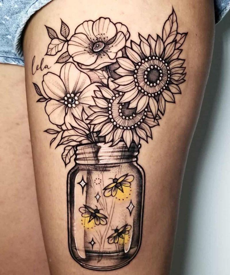 30 Pretty Jar Tattoos Make You Attractive
