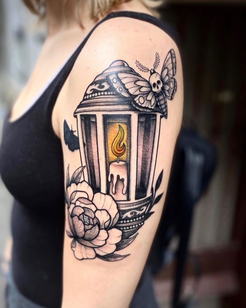 30 Perfect Lantern Tattoos Light Up Your Night