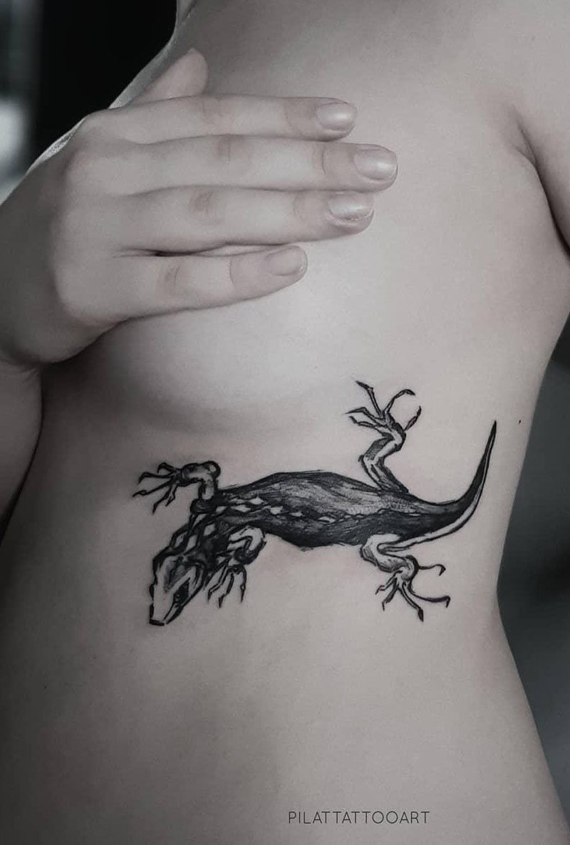 30 Pretty Lizard Tattoos Will Make You Want to Try