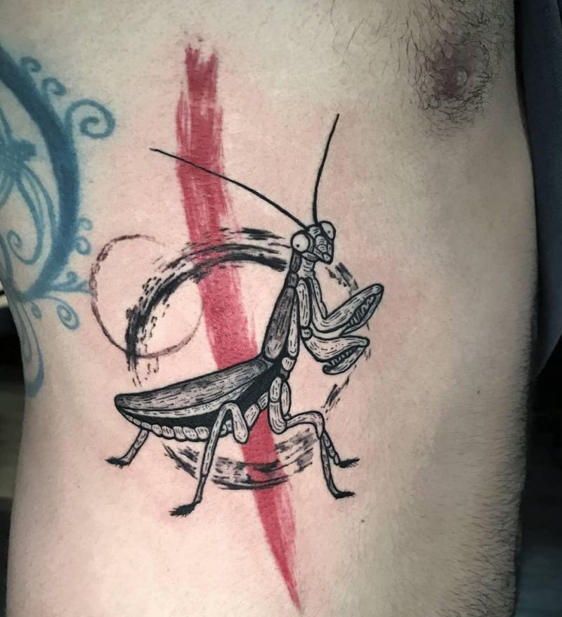 30 Pretty Mantis Tattoos You Will Love