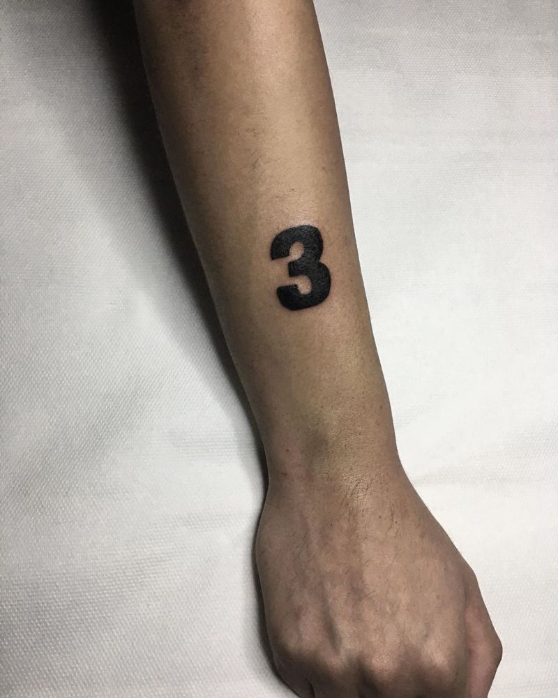 30 Pretty Number Tattoos You Will Love