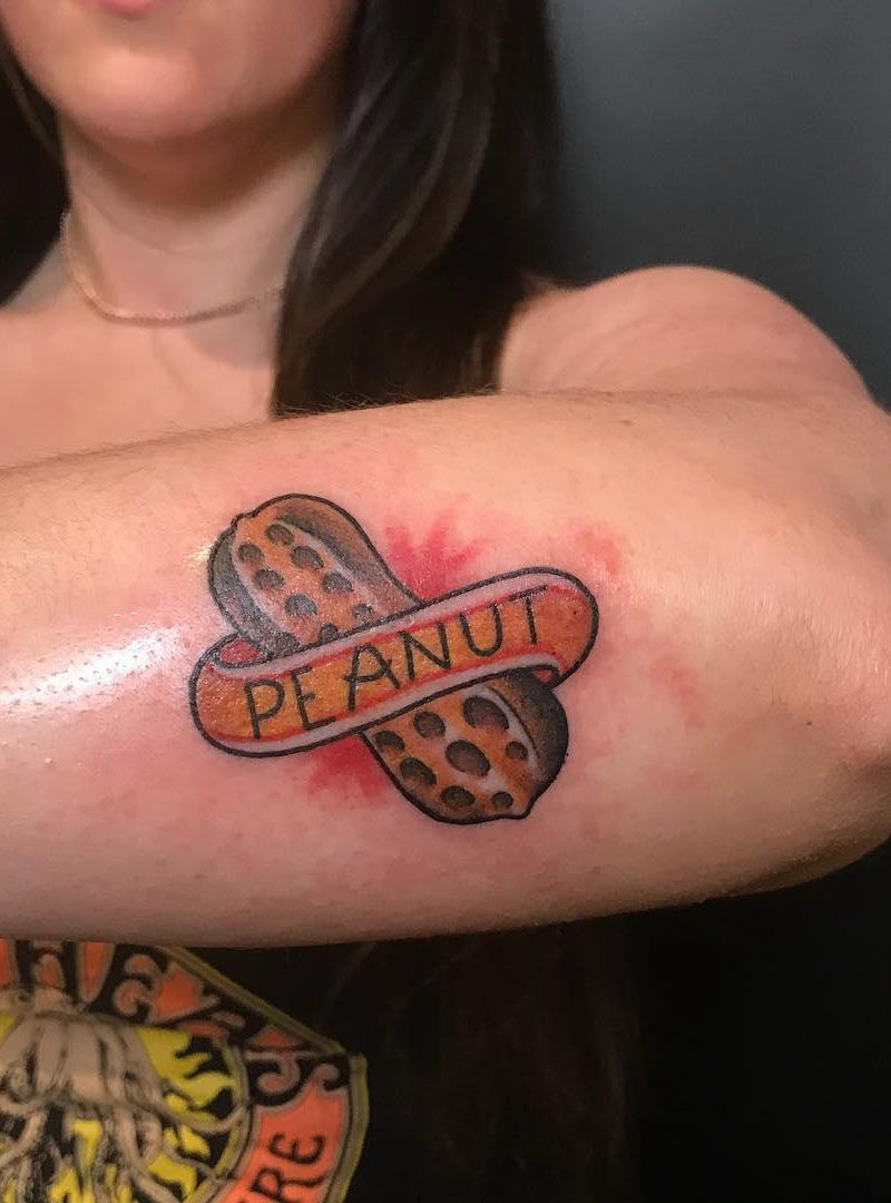 30 Cute Peanut Tattoos You Will Love