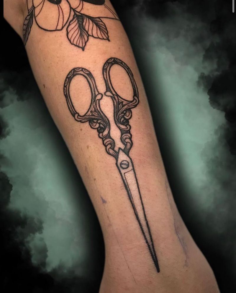 30 Pretty Scissor Tattoos Make You Very Attractive