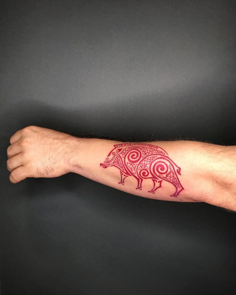 30 Pretty Wild Boar Tattoos You Must Try