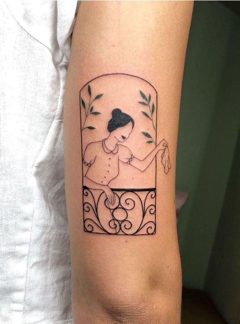 30 Pretty Window Tattoos Improve Your Temperament