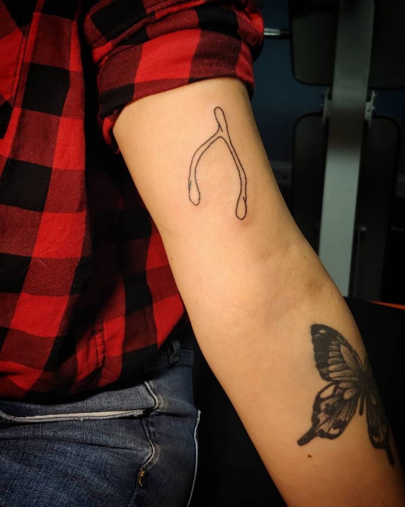 30 Pretty Wishbone Tattoos Bring You Good Luck