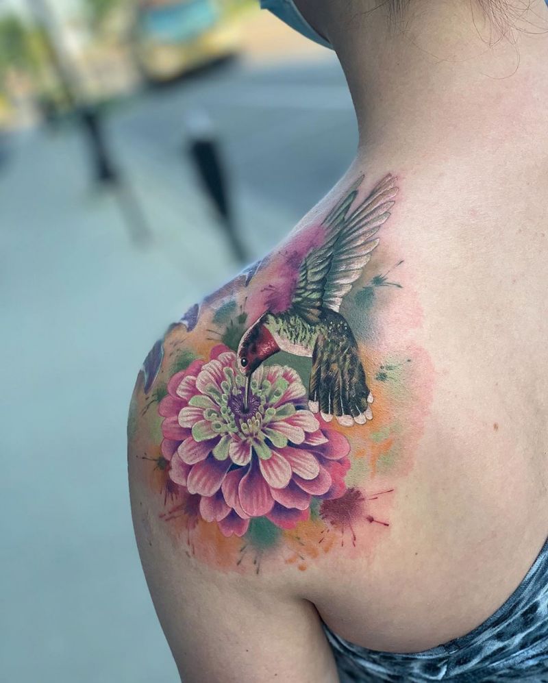 30 Pretty Zinnia Tattoos You Will Love