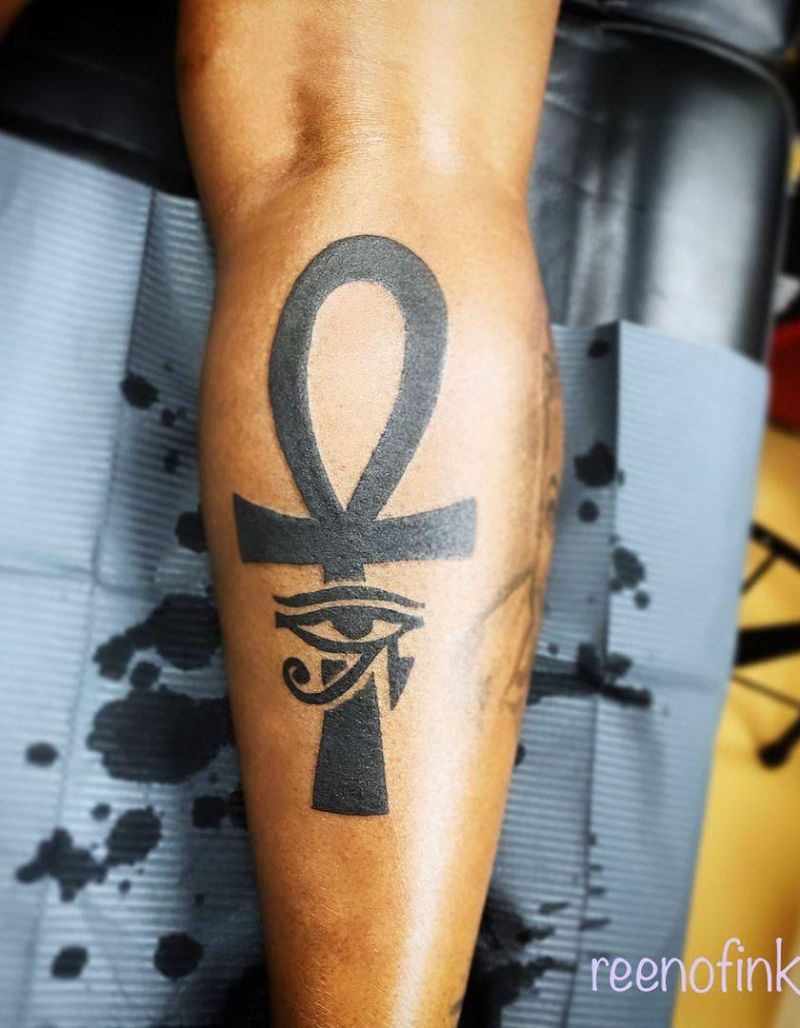 30 Pretty Ankh Tattoos to Inspire You