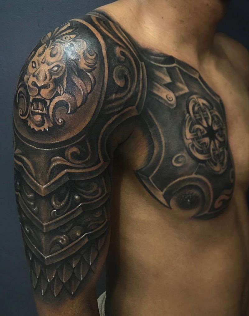 30 Pretty Armor Tattoos Show Your Personality