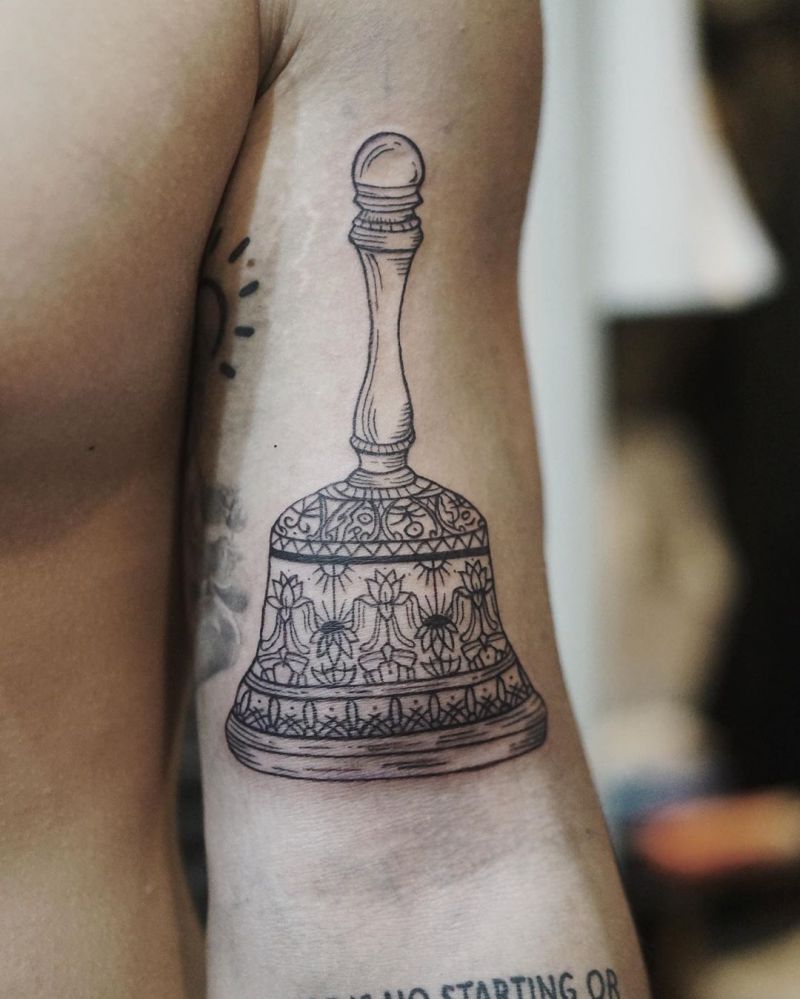 30 Pretty Bell Tattoos to Inspire You