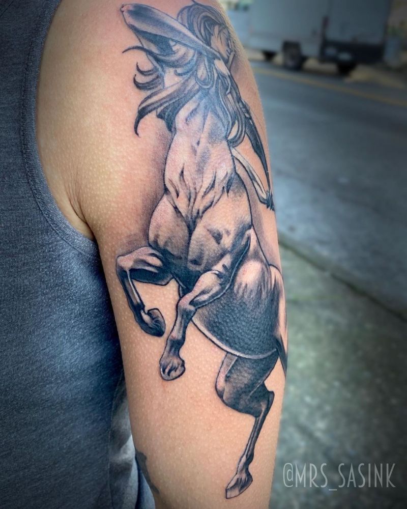 30 Pretty Centaur Tattoos Improve Your Temperament