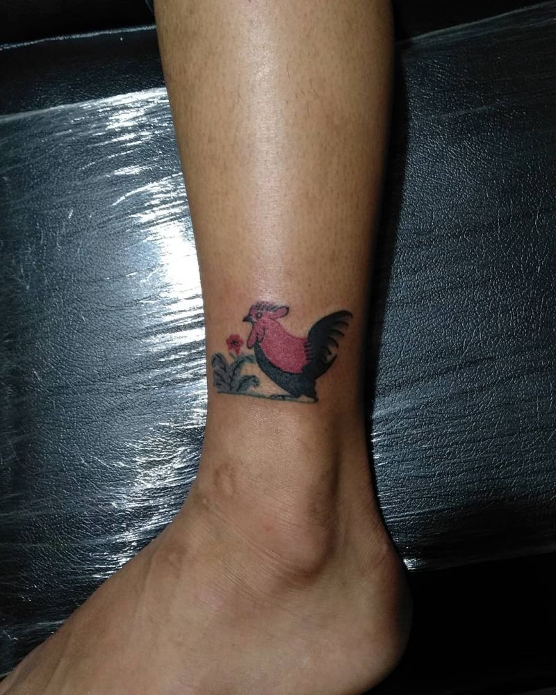 30 Cute Chicken Tattoos to Inspire You