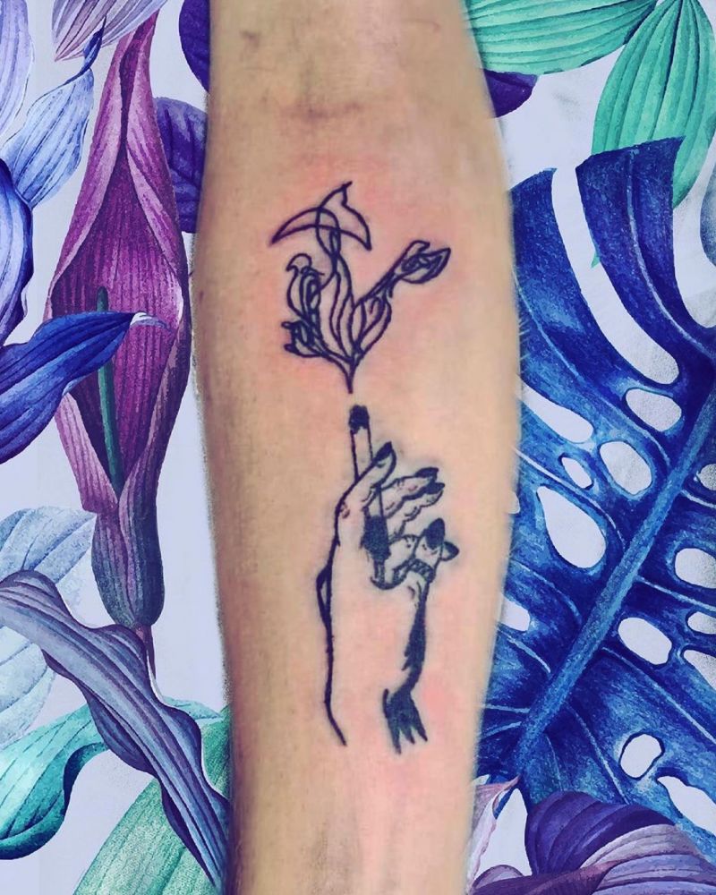 30 Pretty Cigarette Tattoos You Will Love