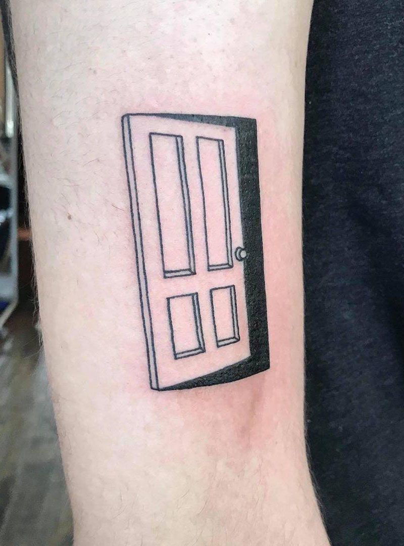 30 Pretty Door Tattoos to Inspire You