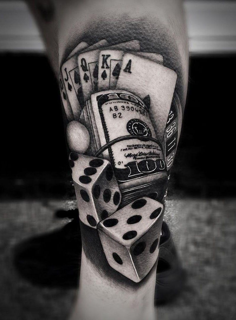 30 Perfect Gambling Tattoos Make You Attractive