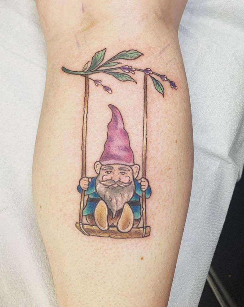 30 Cute Gnome Tattoos You Will Love