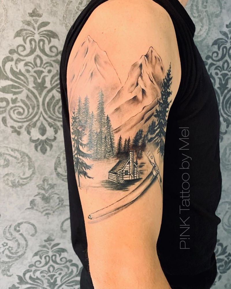 30 Pretty Mountain Tattoos You Will Love