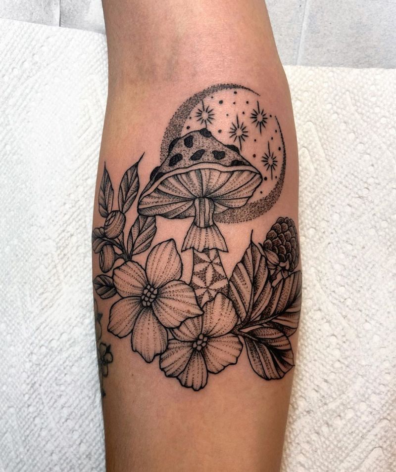 30 Pretty Mushroom Tattoos Improve Your Temperament